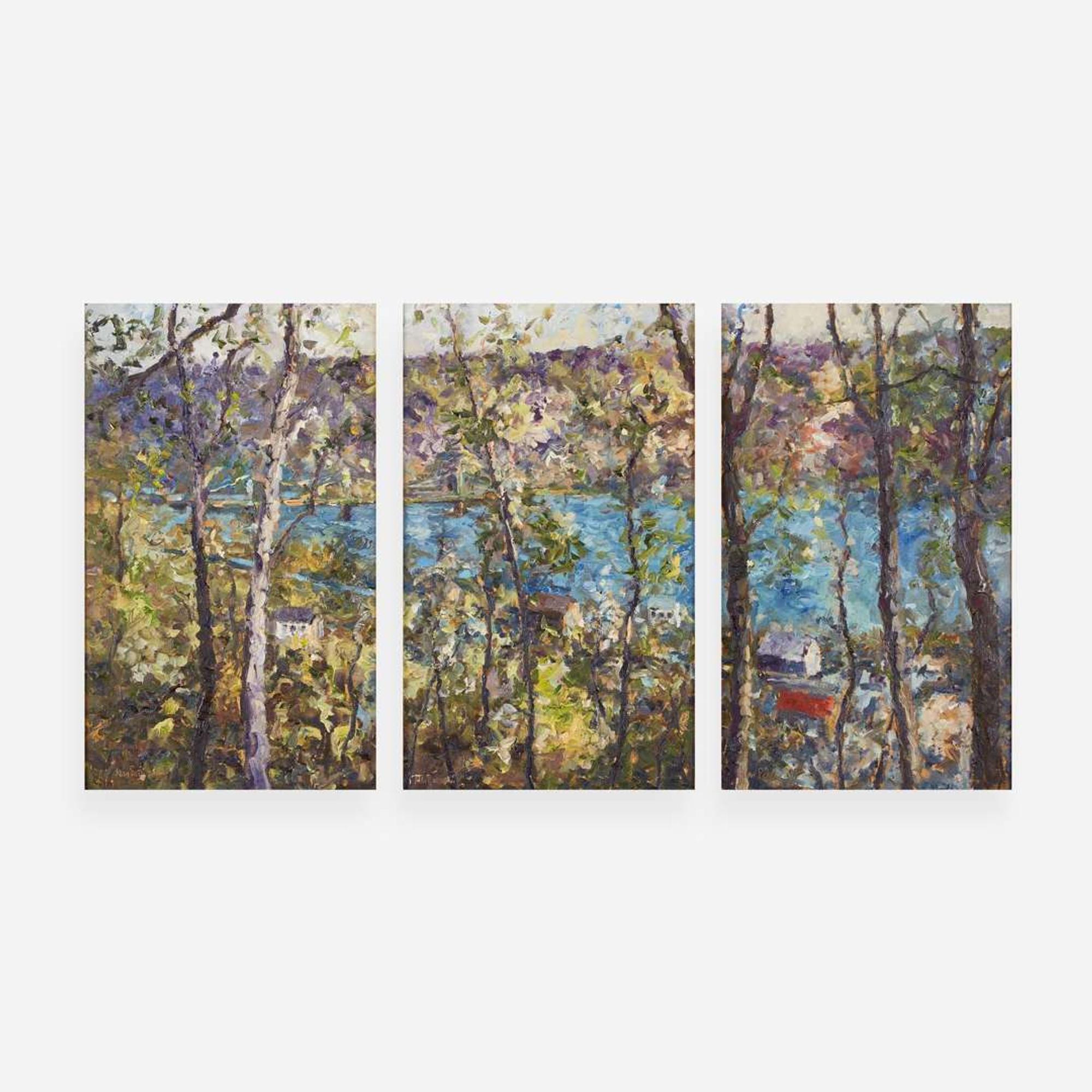 Alan Fetterman (American, B. 1958) Lumbering Along the River