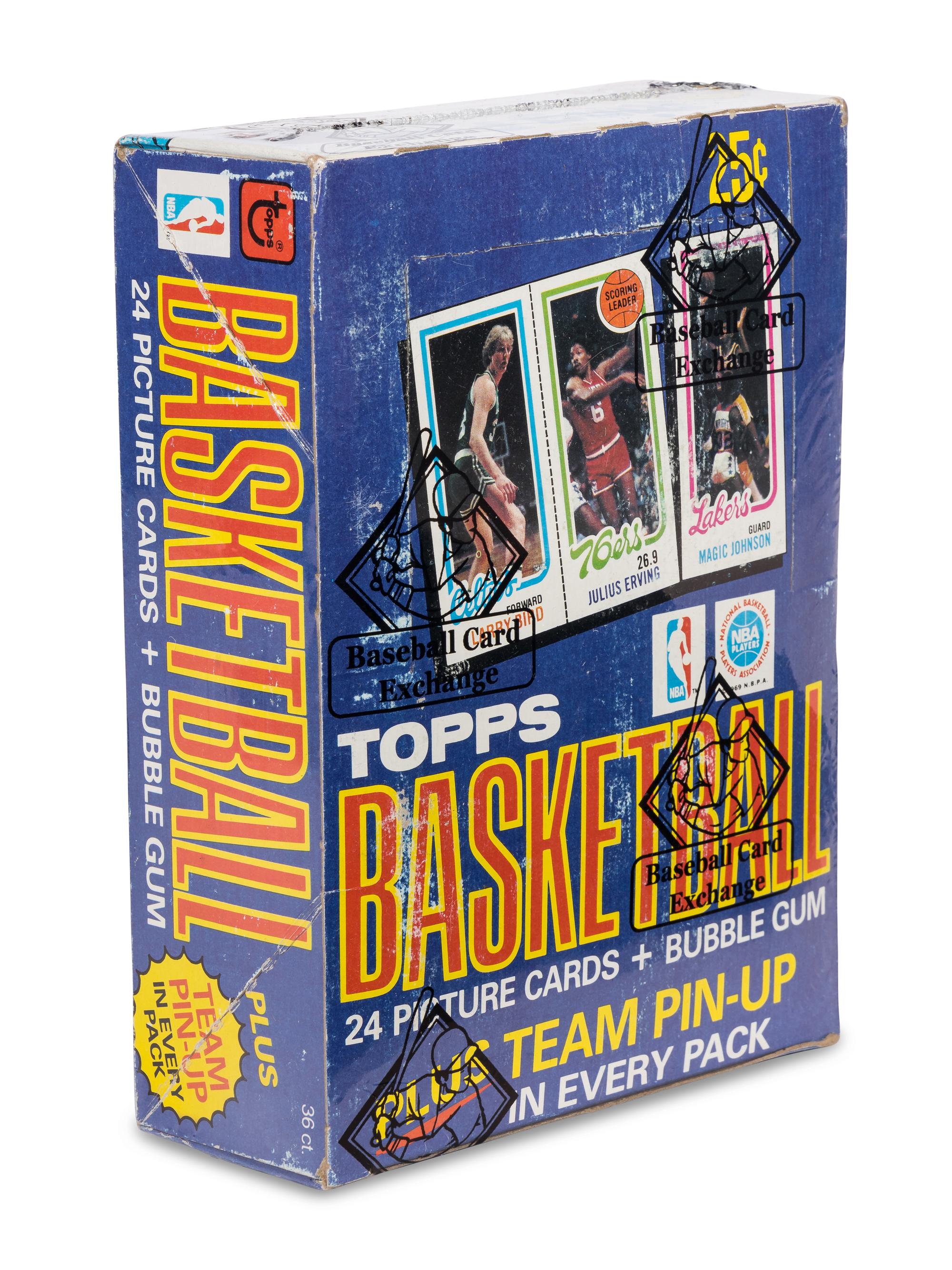 An Unopened Box of 1980 Topps Basketball Cards (36 Packs) BBCE Authenticated (Possible Magic Johnson/Larry Bird Rookie Cards)