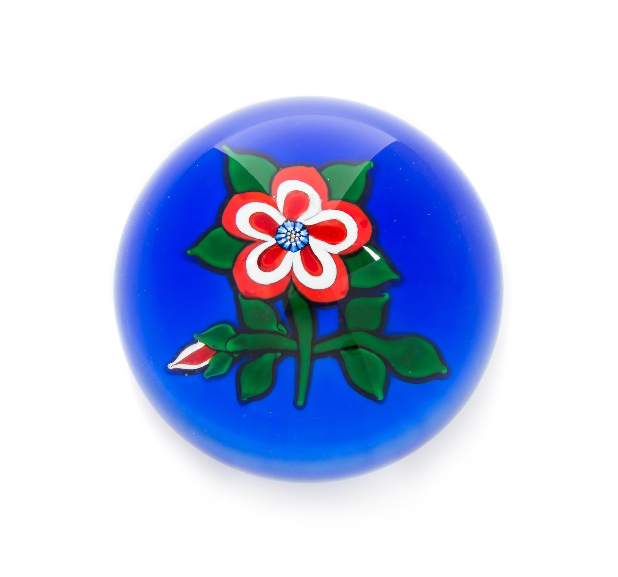 John Deacons, (Scottish), a flower paperweight, 1997