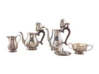 An American Four-Piece Silver Coffee & Tea Set