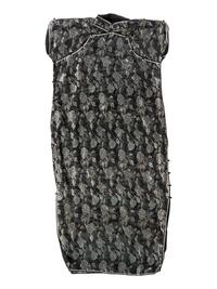 Four Chinese Black Ground Silk Lady's Cheongsams, Qipao