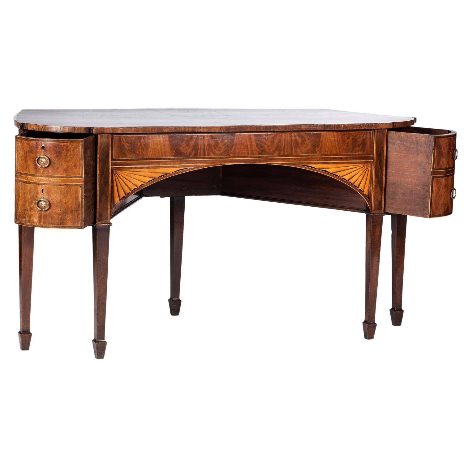 A Gillows of Lancaster Regency Inlaid Mahogany Sideboard