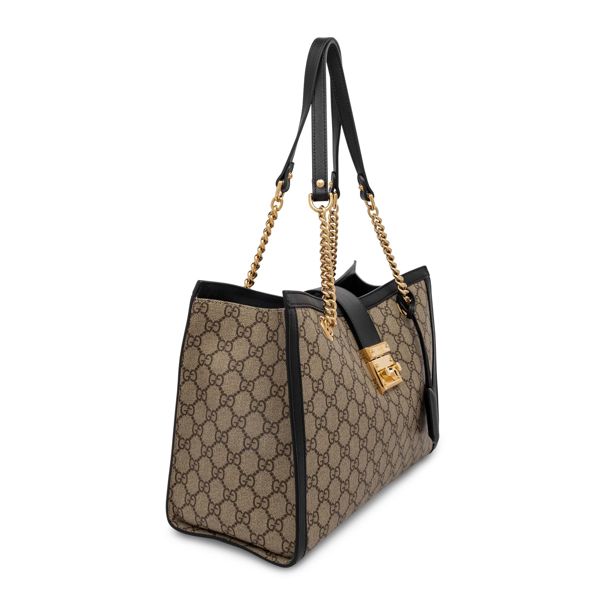 Gucci, GG Supreme Padlock Bag
