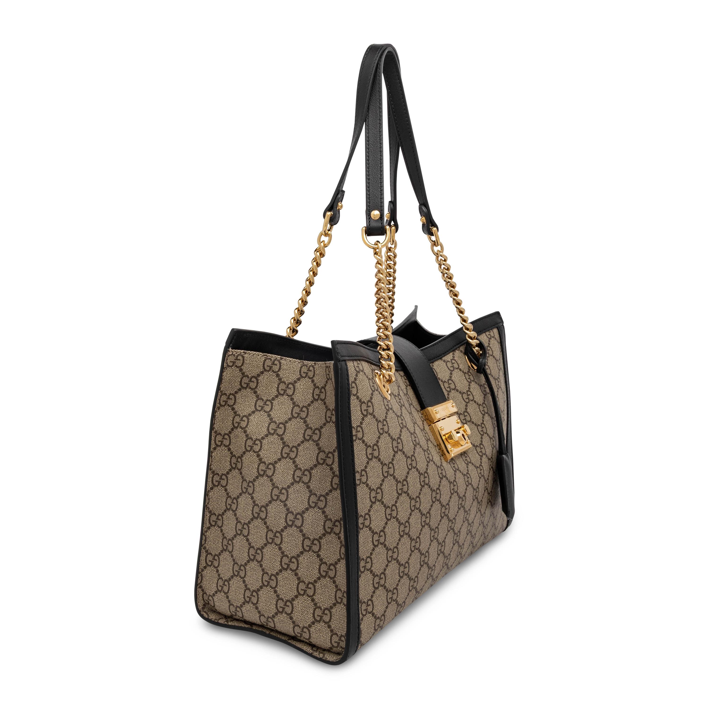 Gucci, GG Supreme Padlock Bag