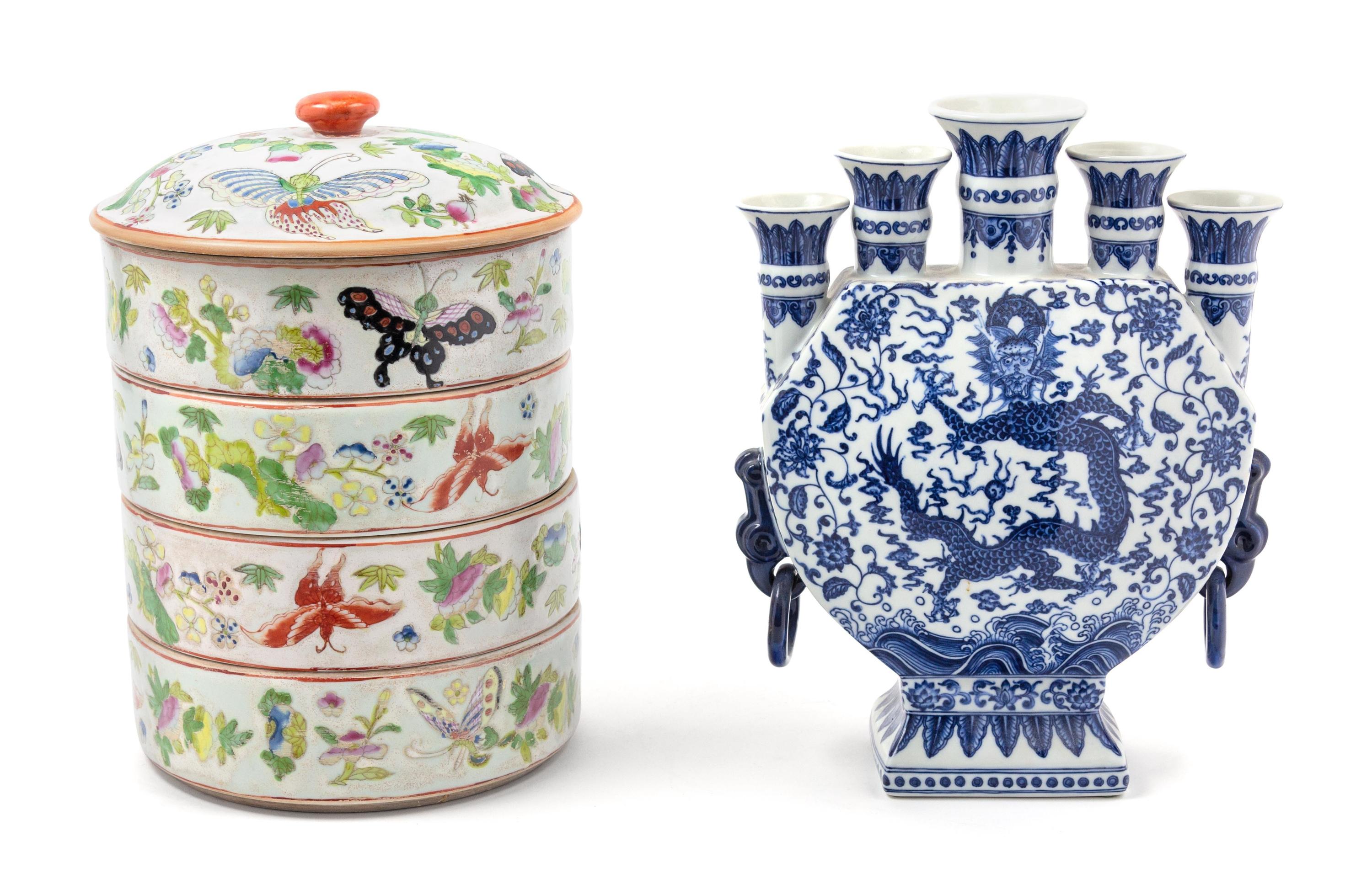 Two Chinese Porcelain Articles
