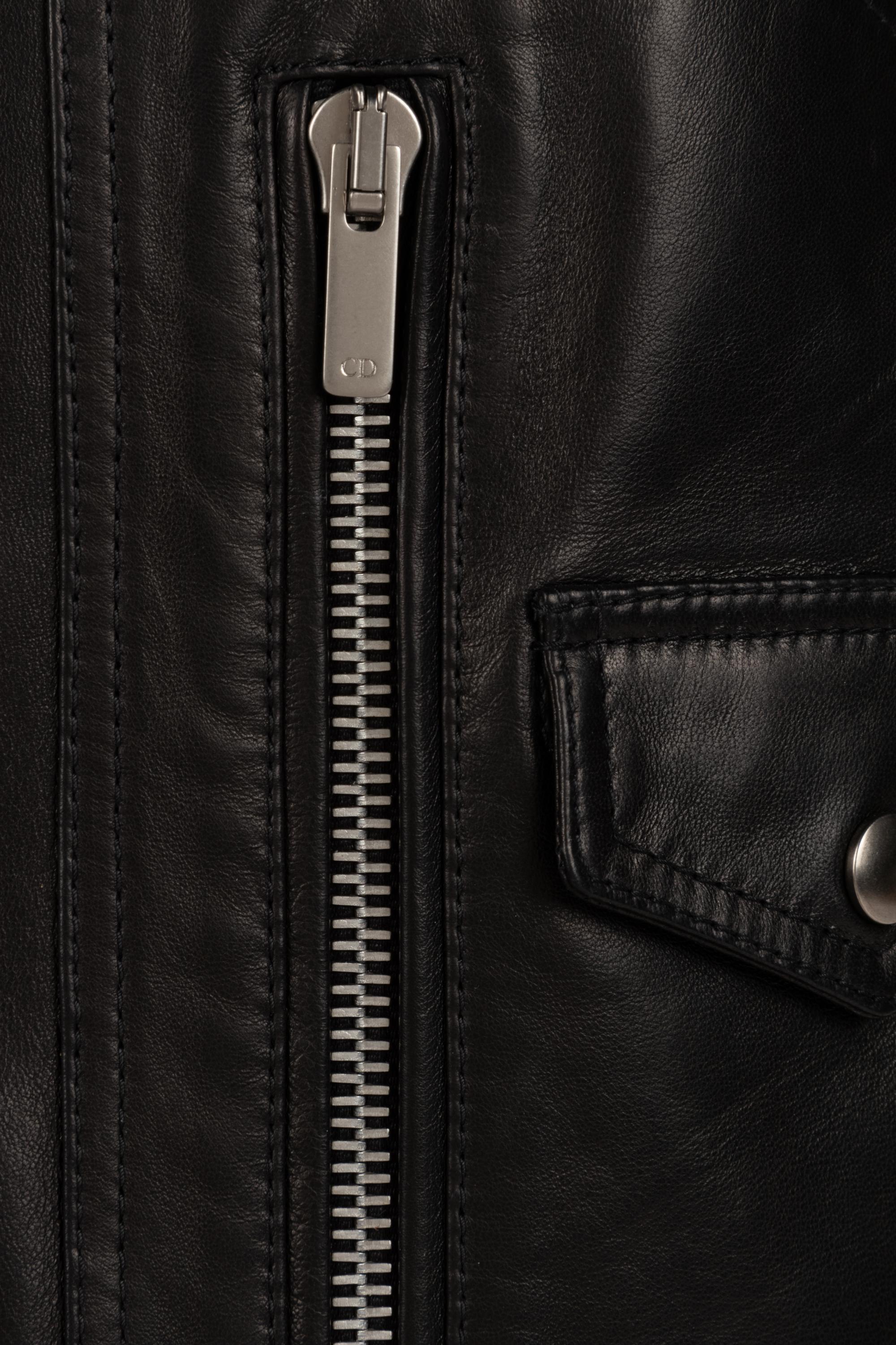 Christian Dior Lambskin Leather Biker Jacket