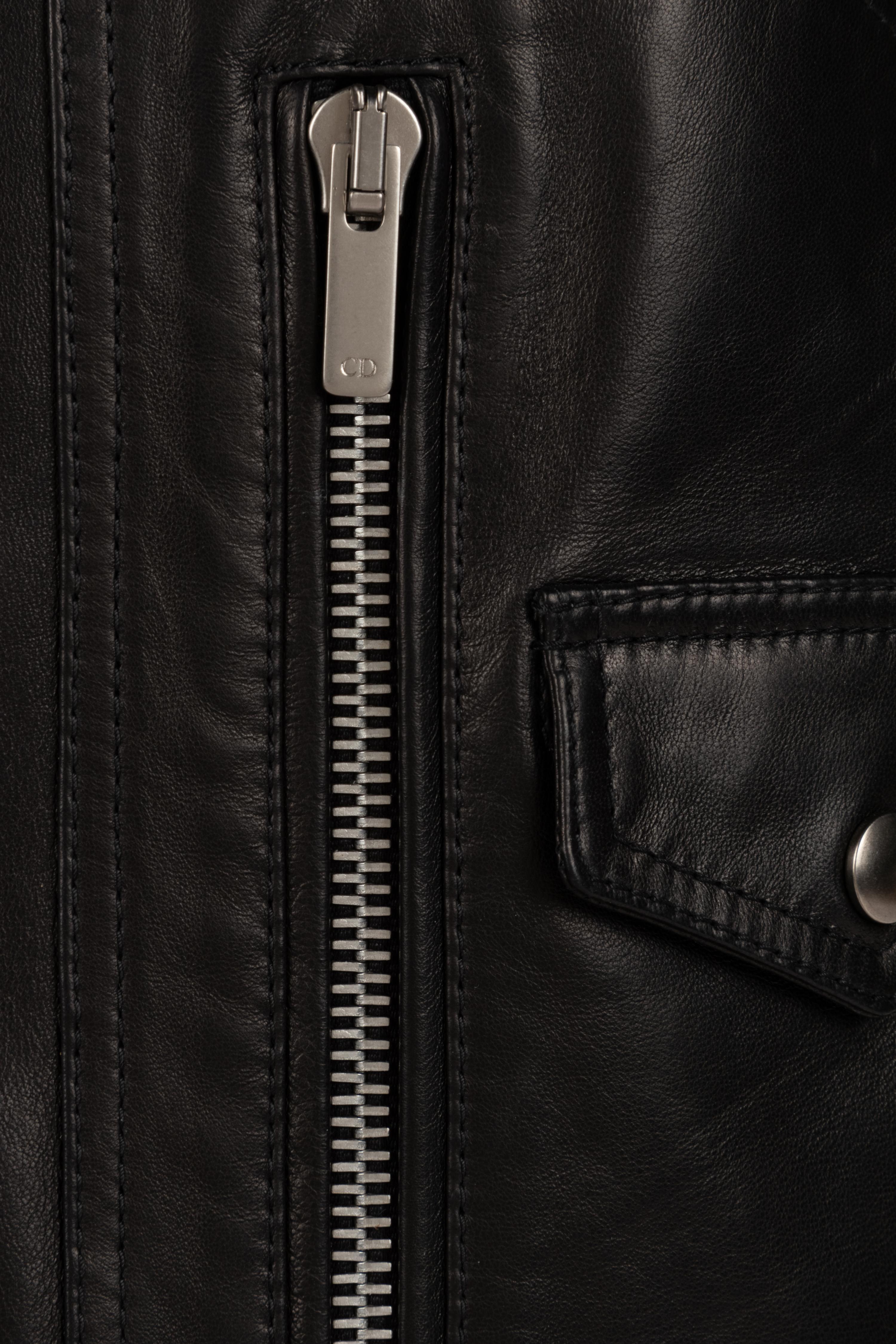 Christian Dior Lambskin Leather Biker Jacket