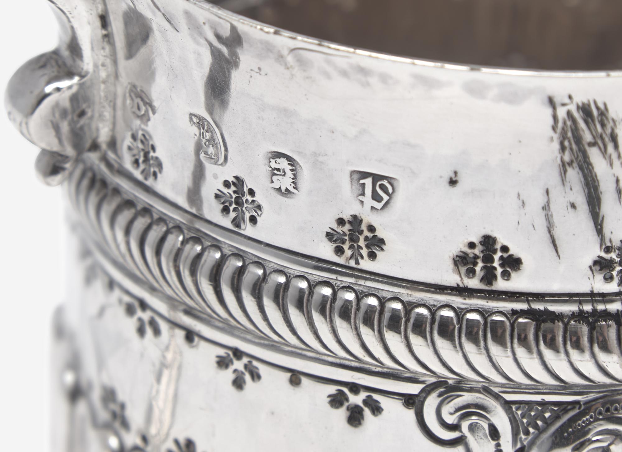 A Queen Anne Britannia Silver Caudle Cup