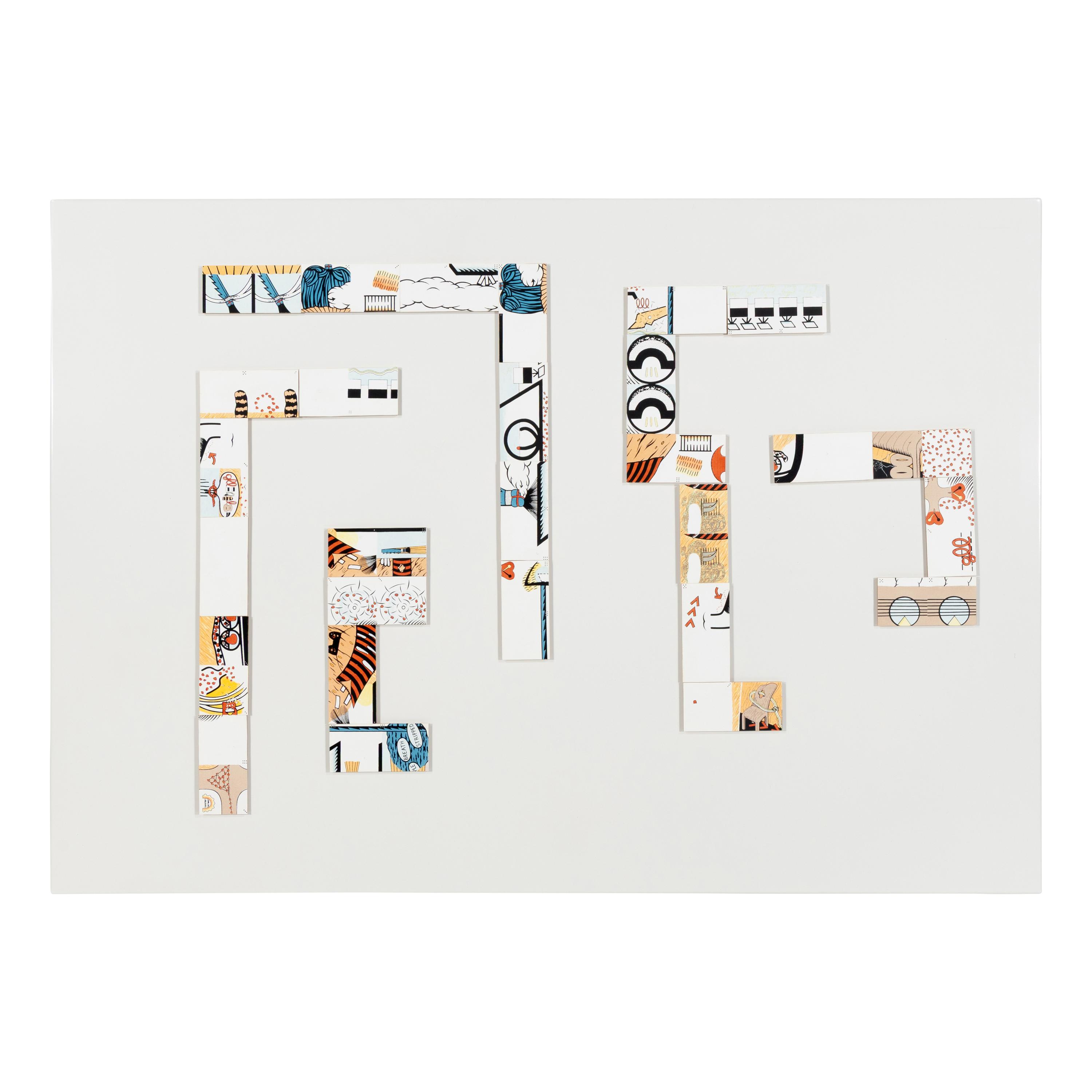 Öyvind Fahlström (Swedish, 1928-1976) — Sitting...Dominoes , 1966