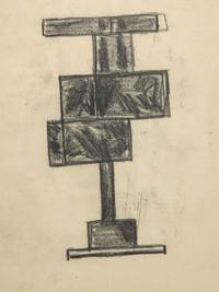 Cubic Study (Study for Sculpture) , c. 1956