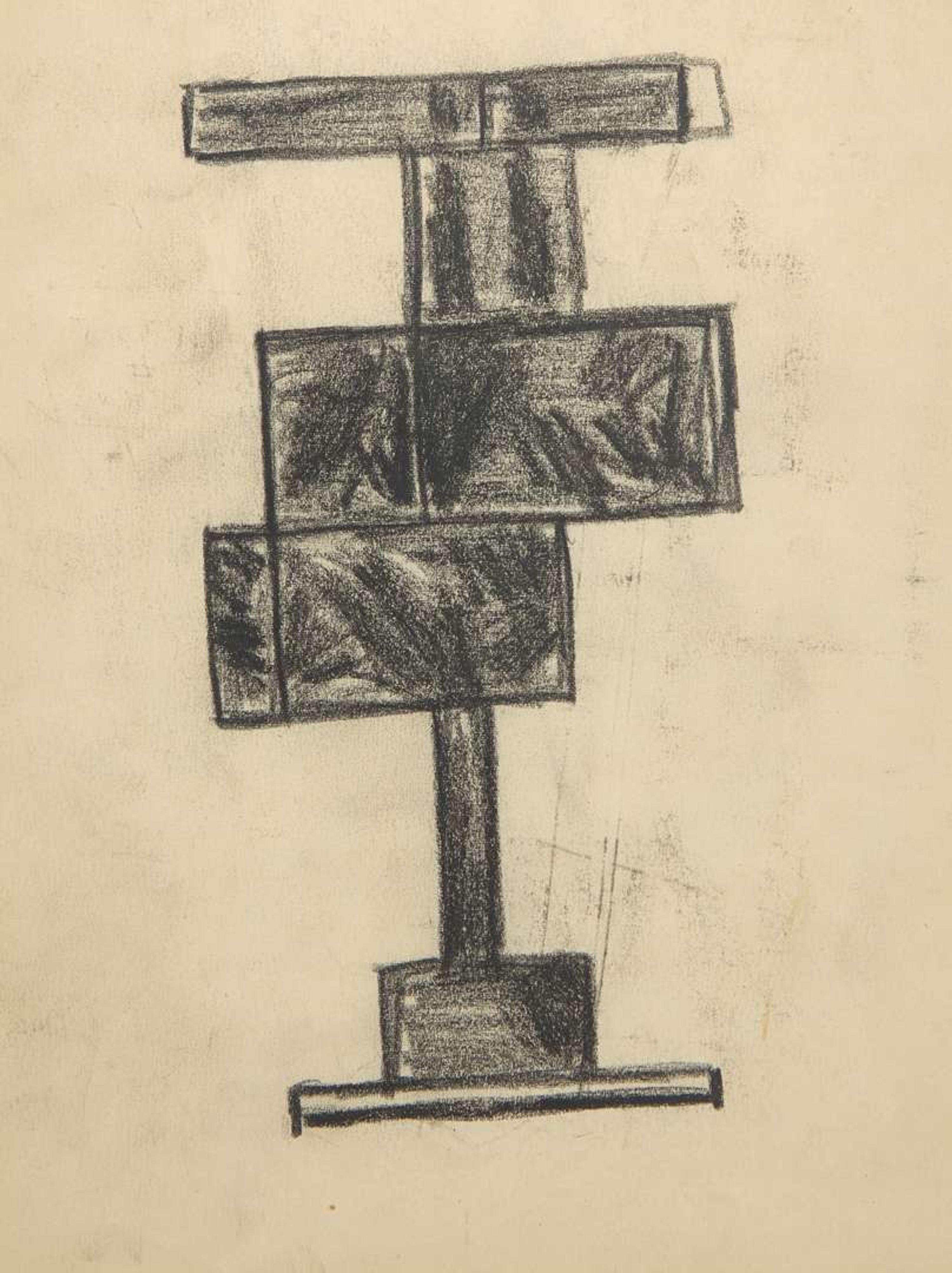 Cubic Study (Study for Sculpture) , c. 1956