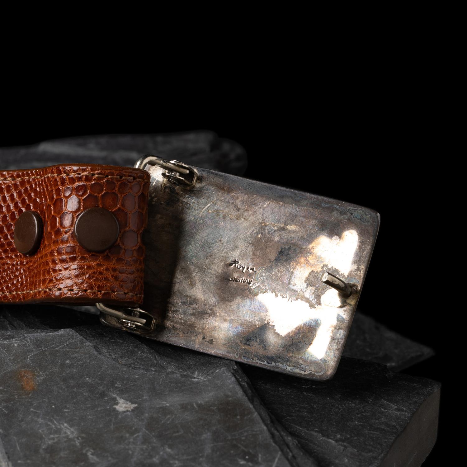 Navajo Multi-stone Inlay Belt Buckle