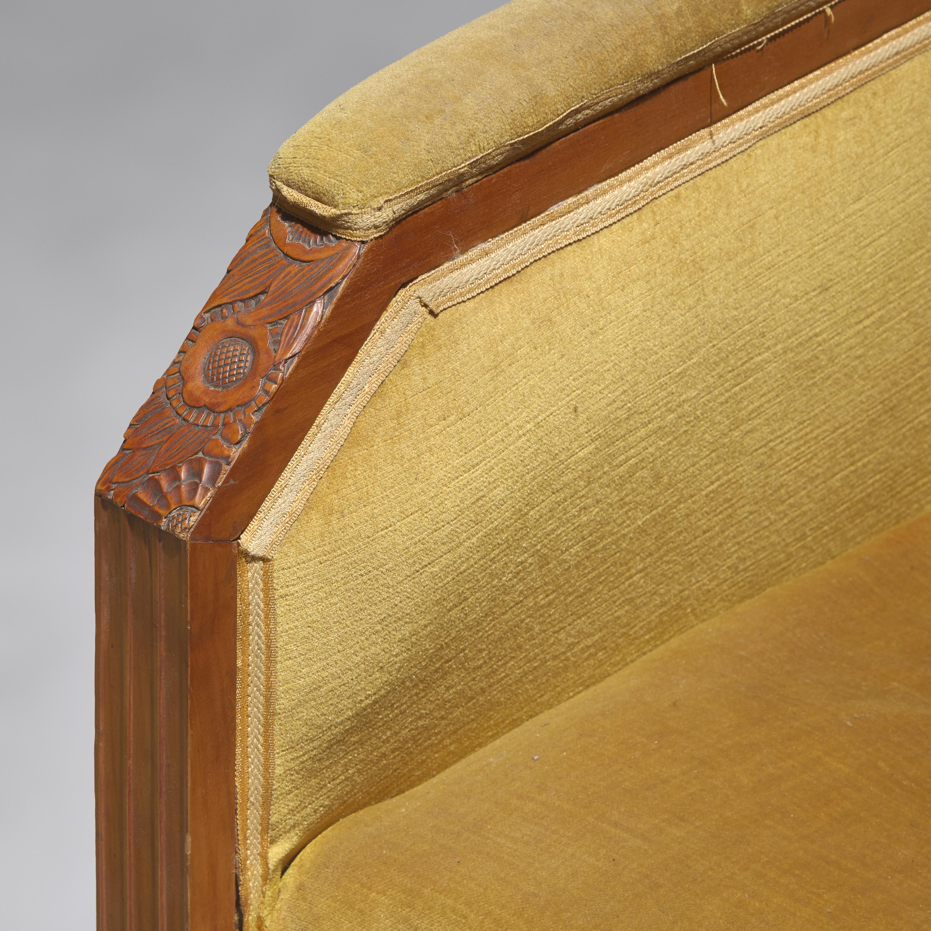 Maurice Dufrêne (French, 1876–1955) — Pair of French Art Deco Cubist-inspired Club Chairs, c. 1925