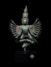 A Khmer Bronze Figure of Dancing Hevajra