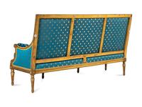 A Louis XVI Style Giltwood Canapé