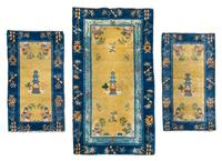 A Group of Four Chinese Wool Rugs Largest 8 feet 8 inches x 8 feet. — SECOND HALF 20TH CENTURY