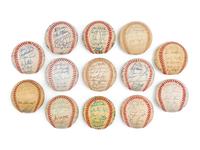 A Large Group of Assorted 1970s-90s Houston Astros Team Signed Autograph Baseballs,