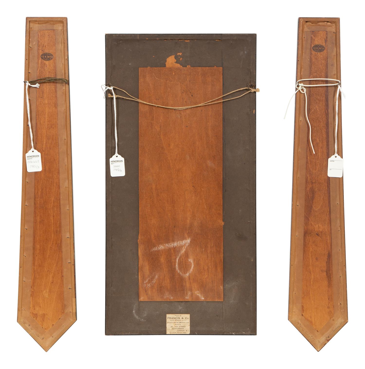 Three Chinese Framed Embroidered Silk Panels