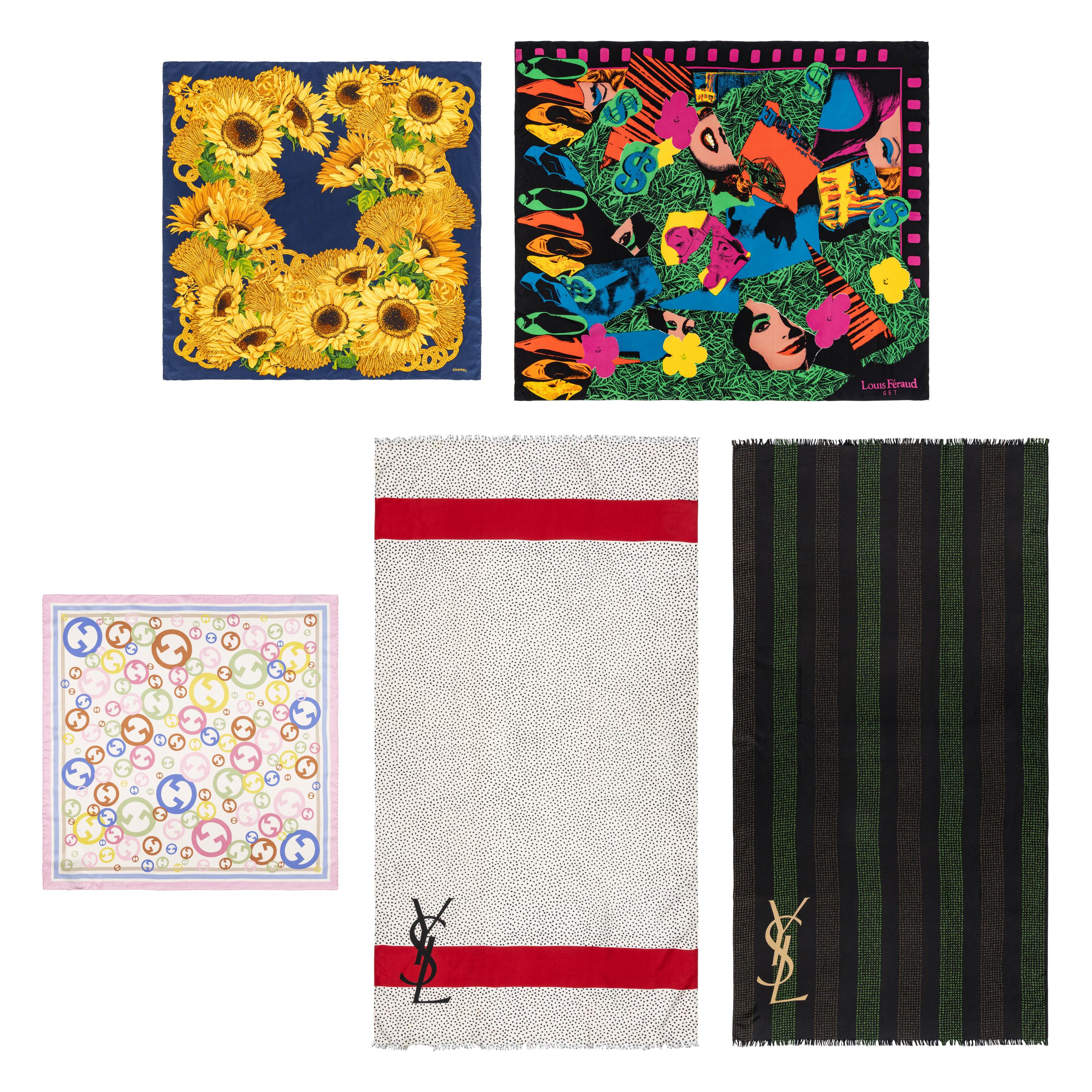 Various Designers, Five Silk Scarves