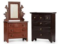 Two Miniature Chests of Drawers