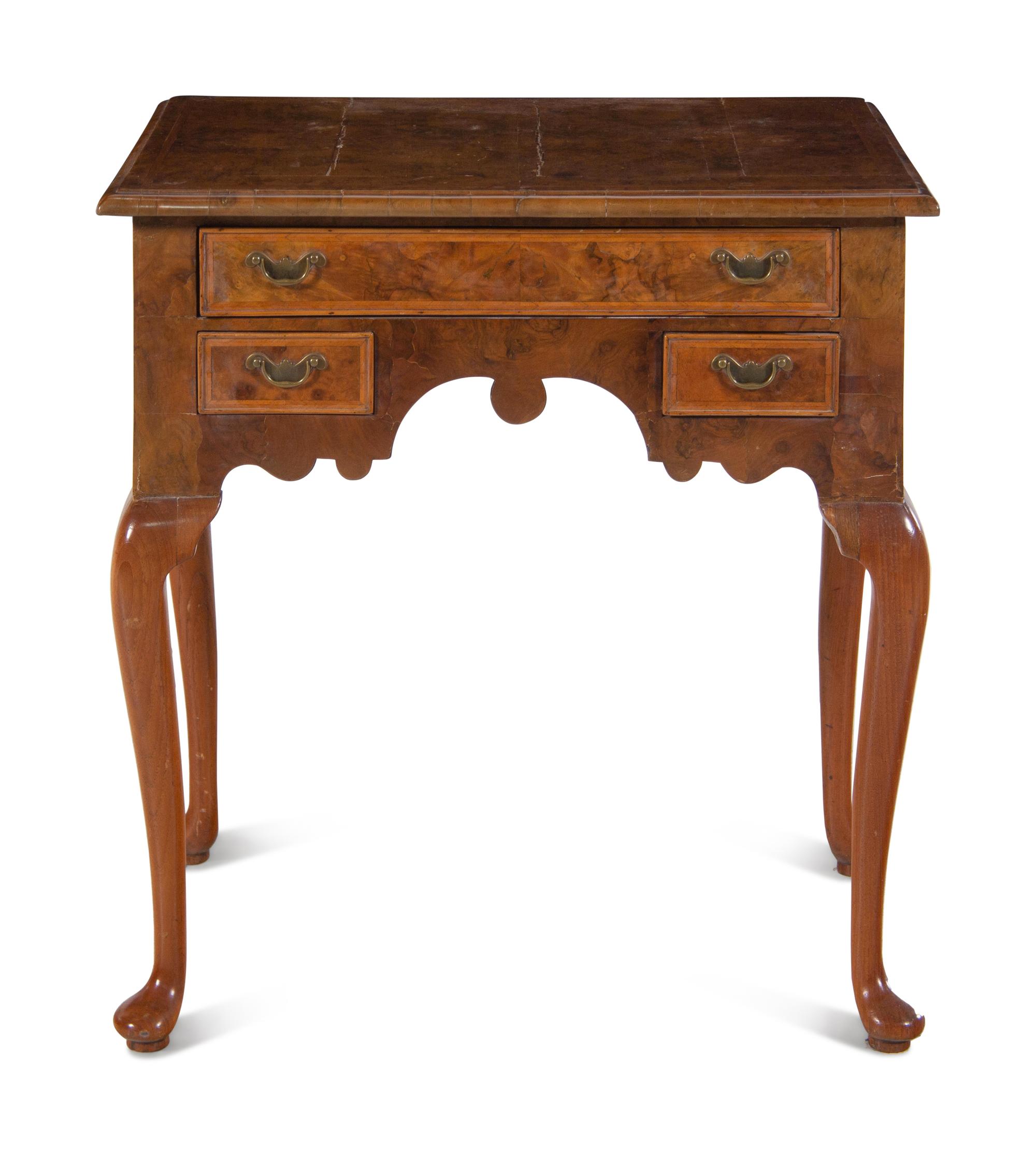 A George II Walnut Dressing Table