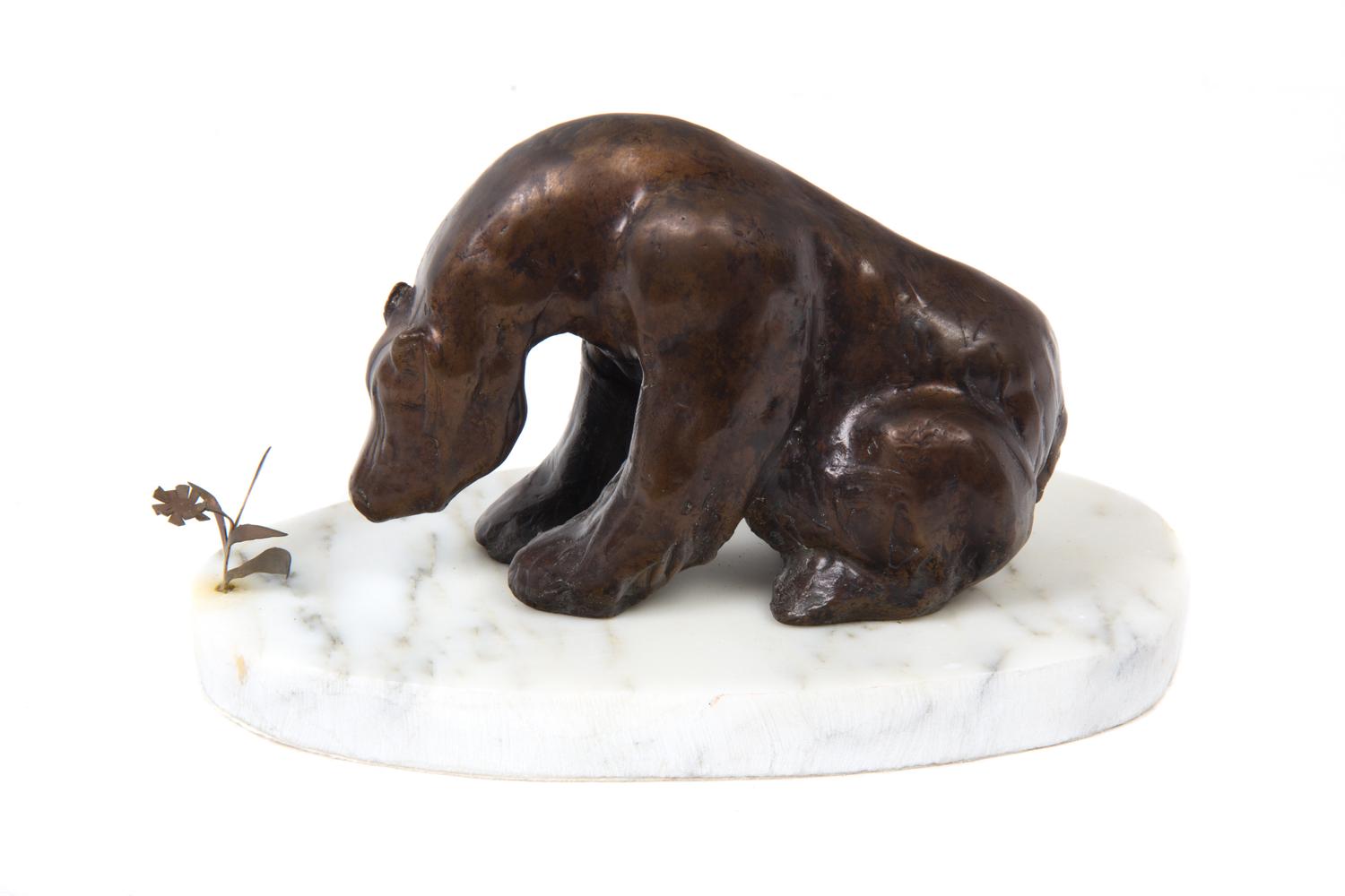 A Bronze Figure of a Bear Height 5 inches. — 20th CENTURY