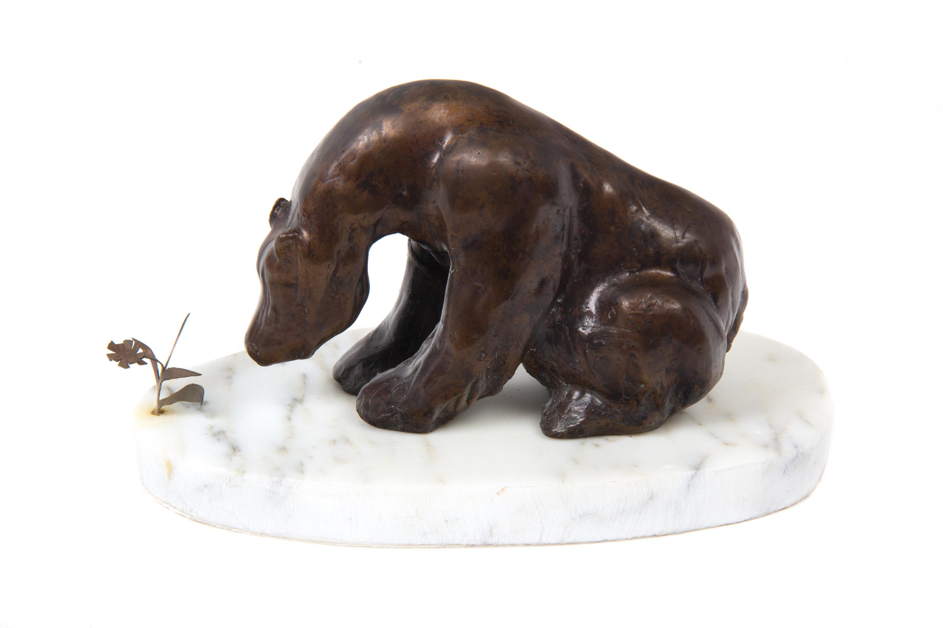 A Bronze Figure of a Bear Height 5 inches. — 20th CENTURY
