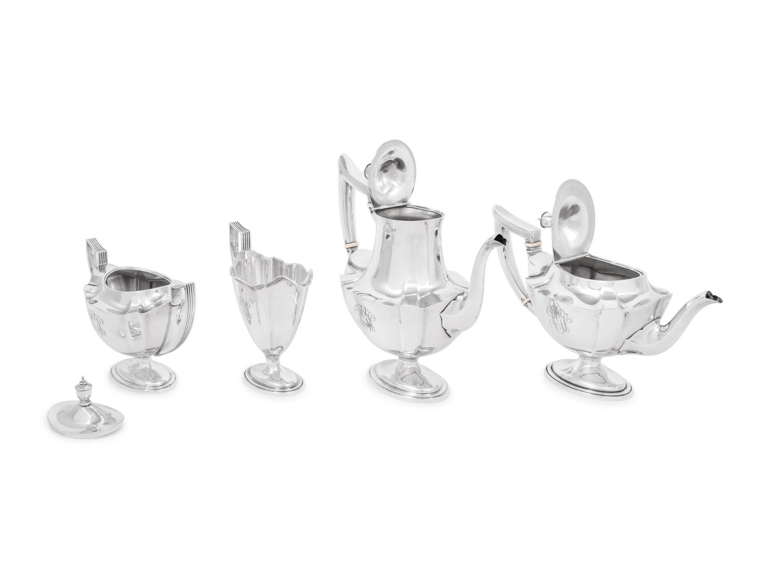 An American Silver Four-Piece Tea and Coffee Service