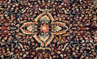 A Indian Persian Design Wool Rug — 20th Century