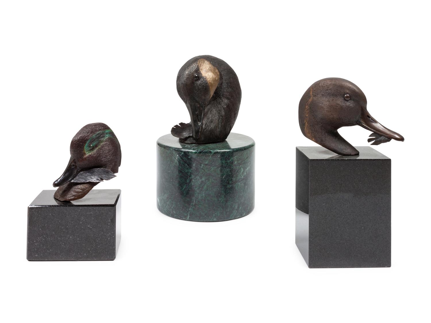 Group of Six Sculptures from The Feathers Series