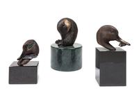 Group of Six Sculptures from The Feathers Series