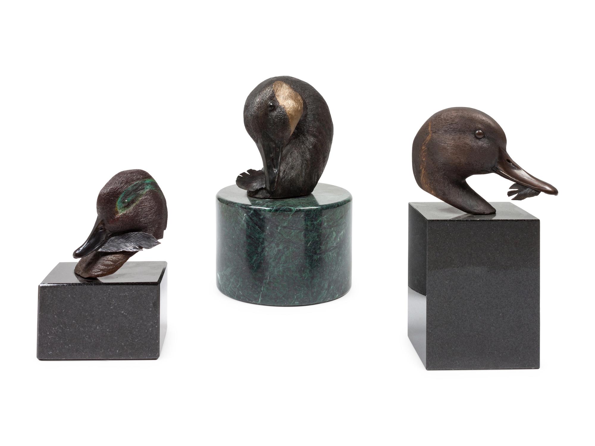 Group of Six Sculptures from The Feathers Series