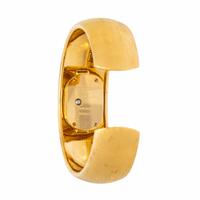 Buccellati, 18K Yellow Gold and Diamond Cuff Bracelet Watch