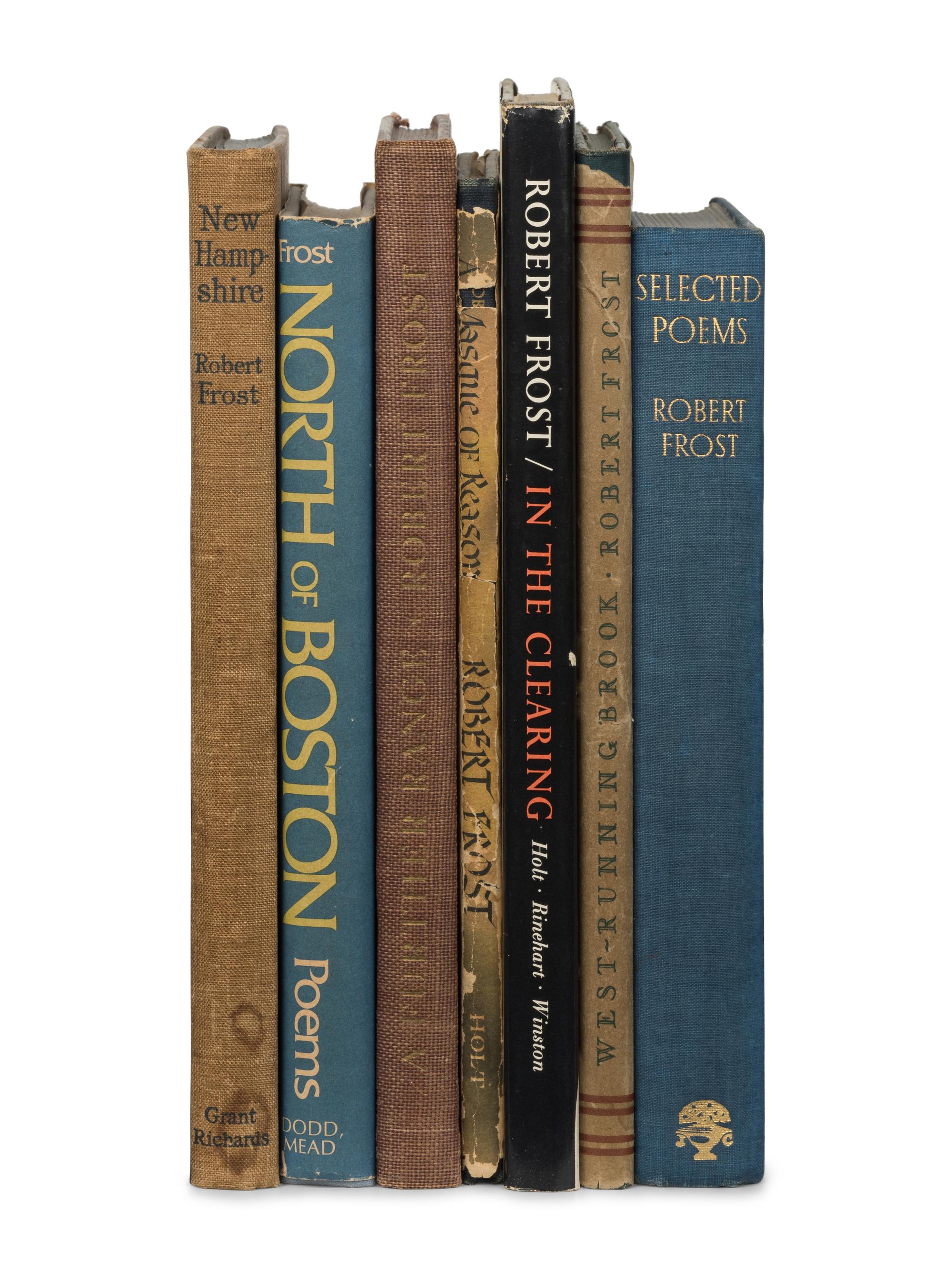 FROST, Robert (1874-1963). A group of 22 works of poetry, including: