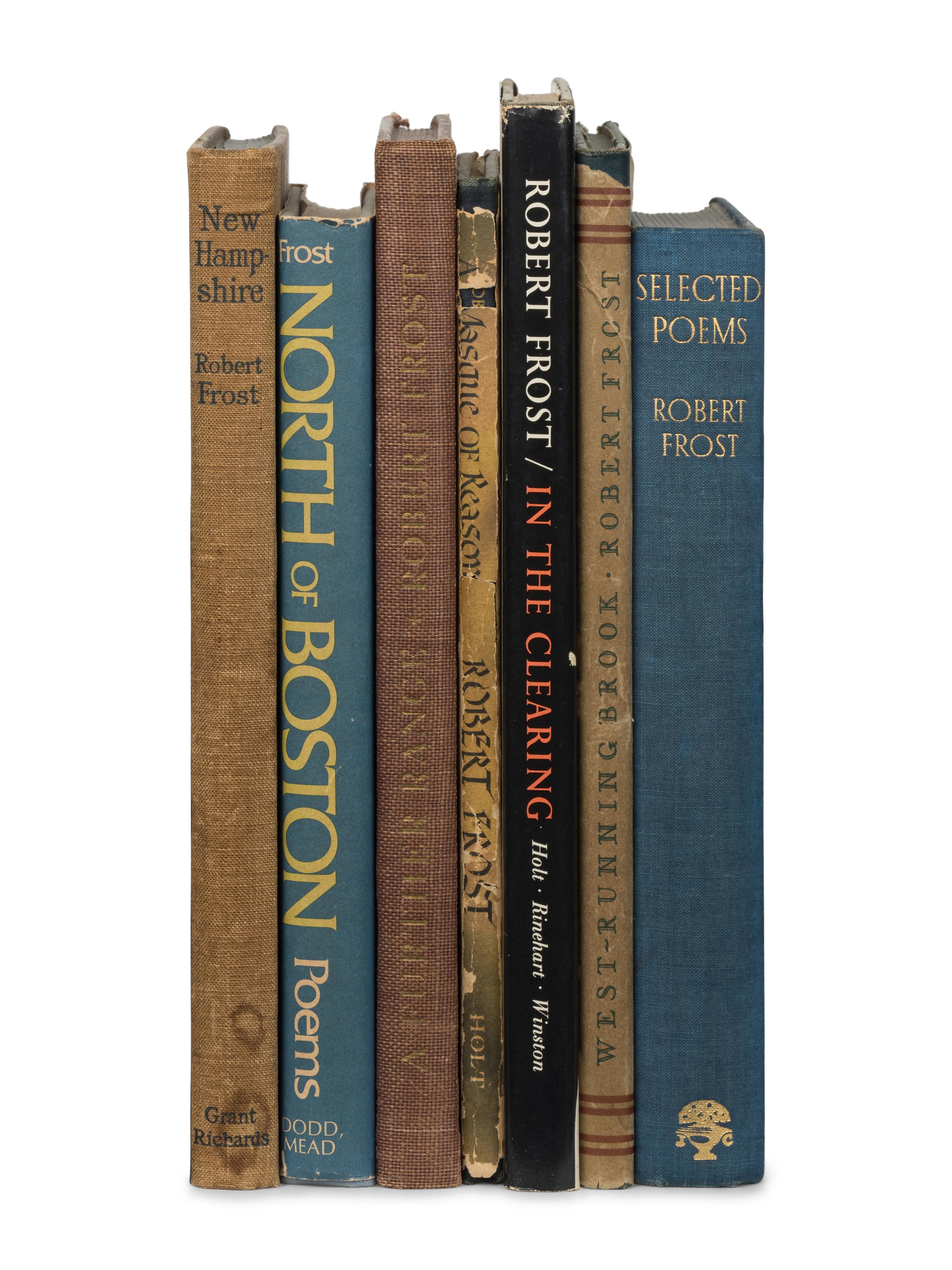 FROST, Robert (1874-1963). A group of 22 works of poetry, including: