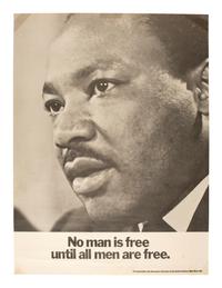 [KING, Martin Luther, Jr.]. No Man is Free Until All Men Are Free . New York, ca 1970-1971.