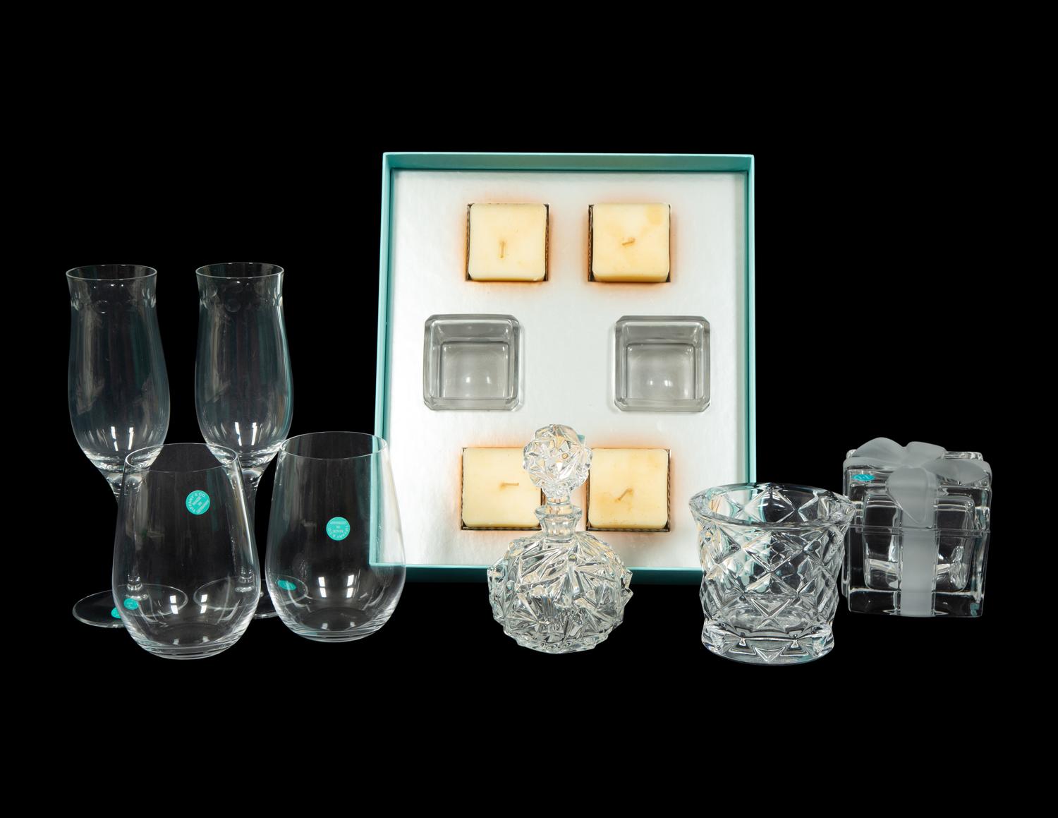 A Group of Tiffany and Co. Glass Articles