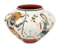 Pottery Jar with Dancers