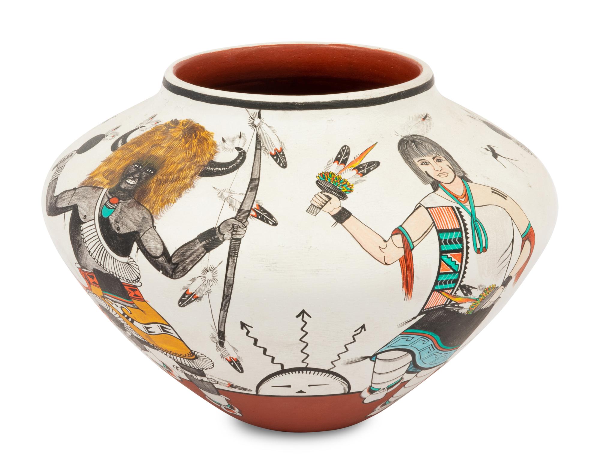 Pottery Jar with Dancers