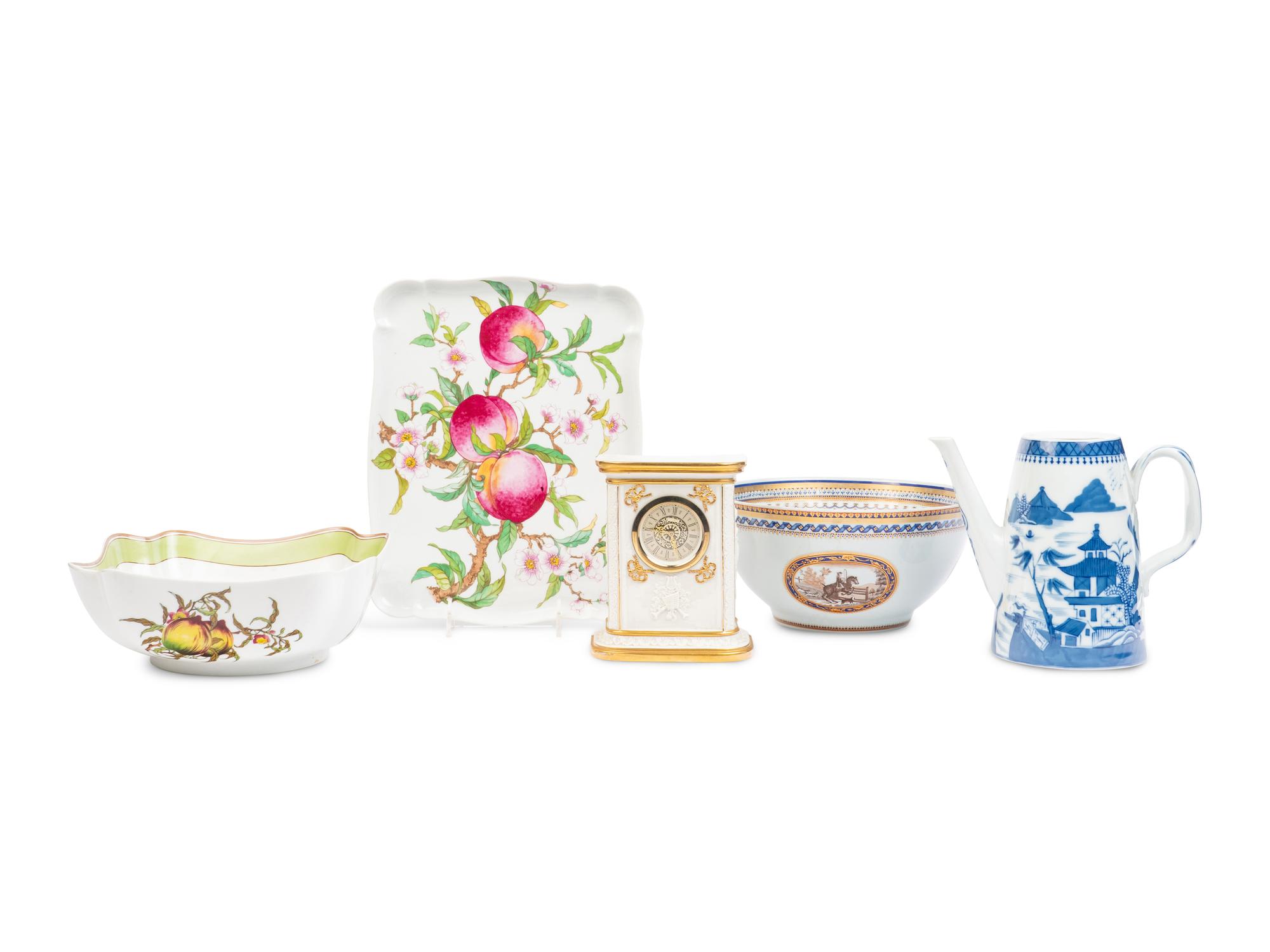Five Mottahedeh Porcelain Articles