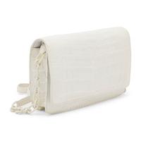 Nancy Gonzalez, White Crocodile Shoulder Bag/Clutch