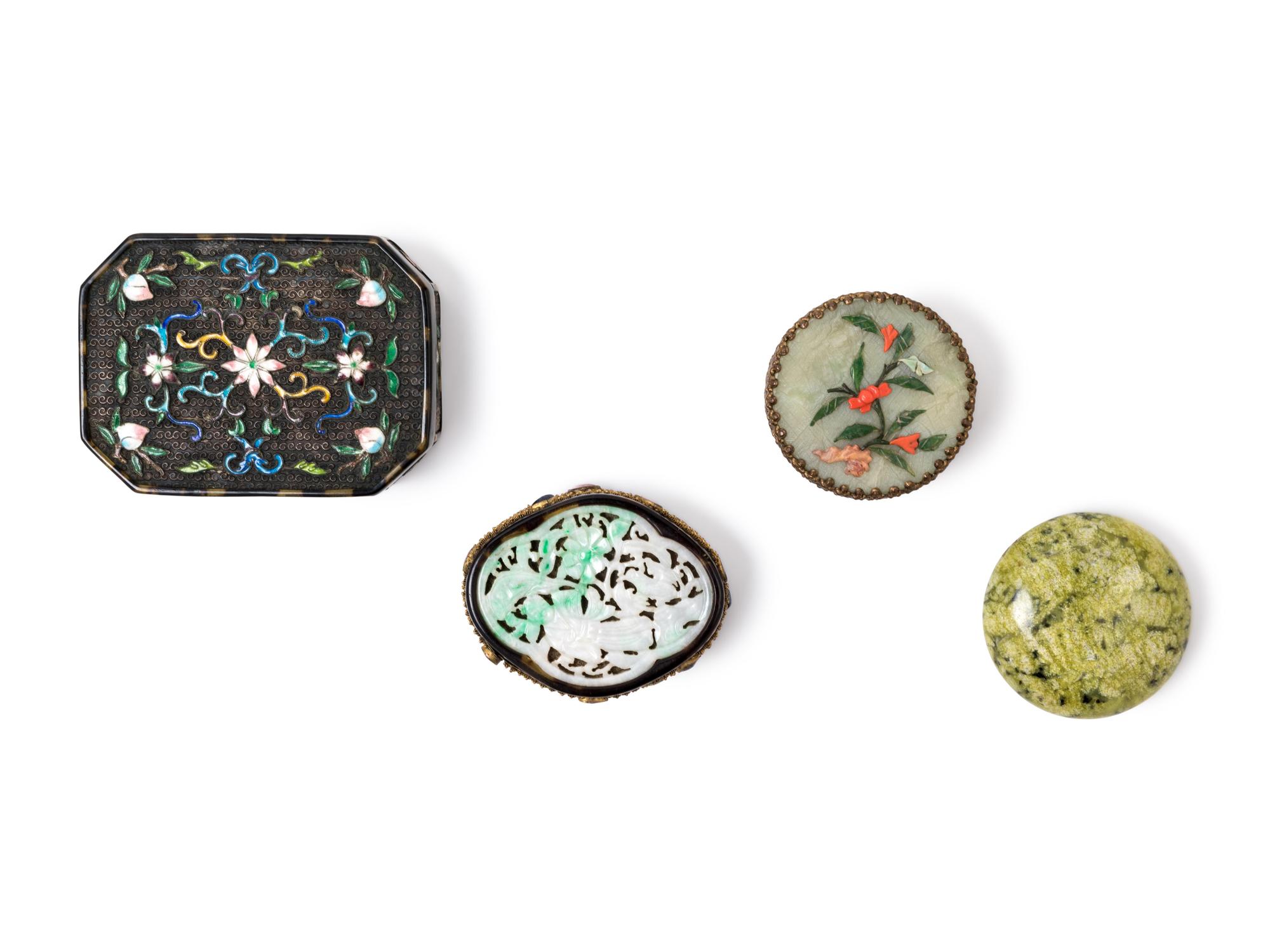 Four Chinese Covered Boxes