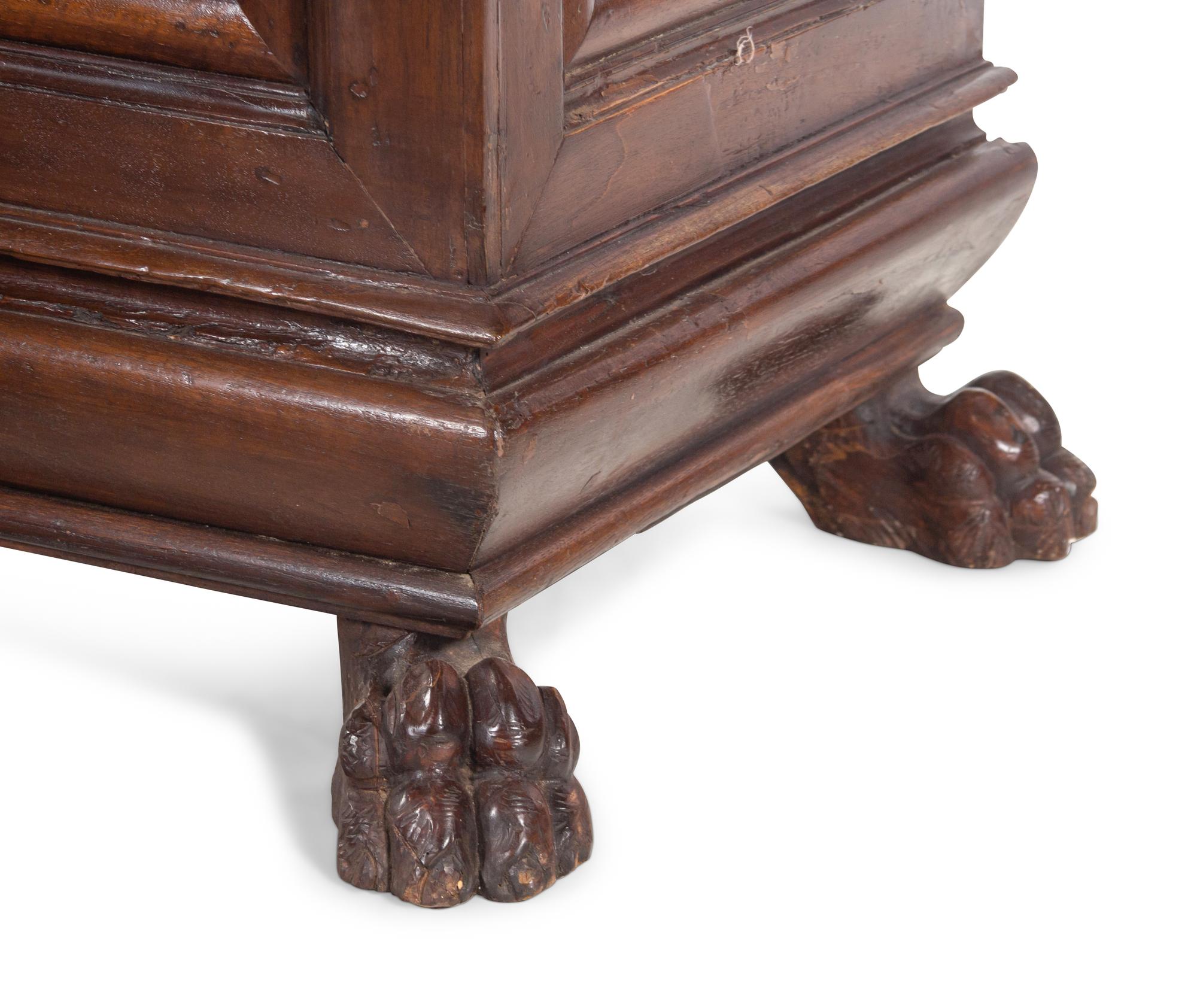 An Italian Walnut Cassone