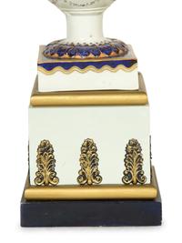 A Pair of Paris Porcelain Lamps and an Additional Lamp