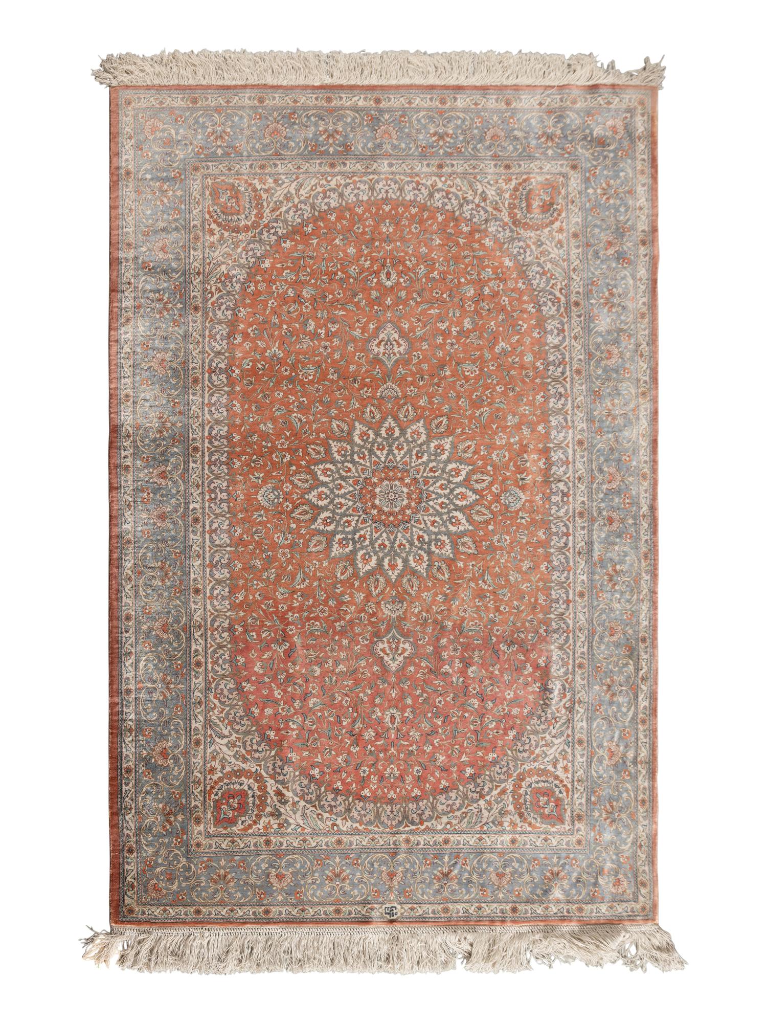 An Isfahan Silk Rug