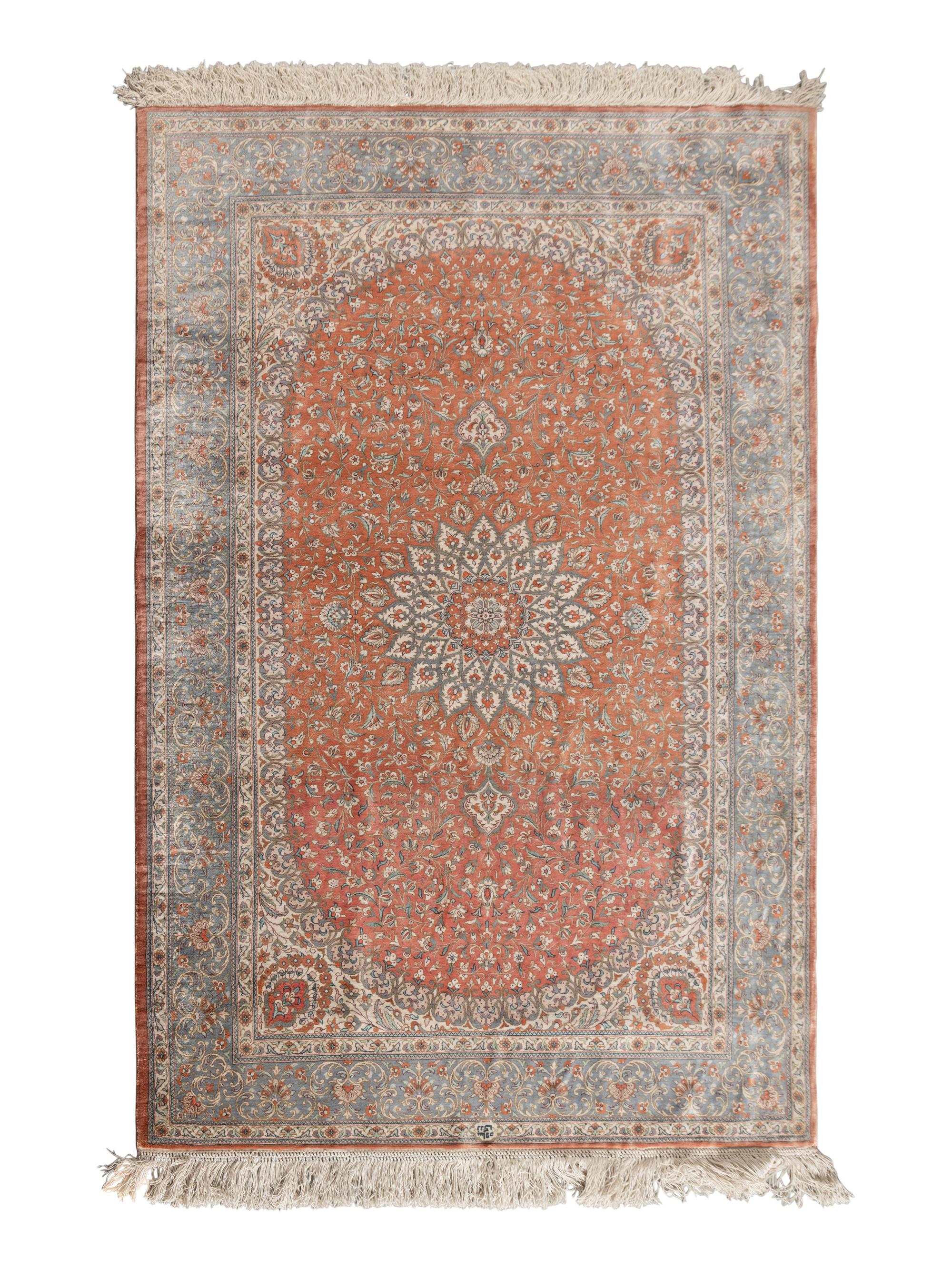 An Isfahan Silk Rug