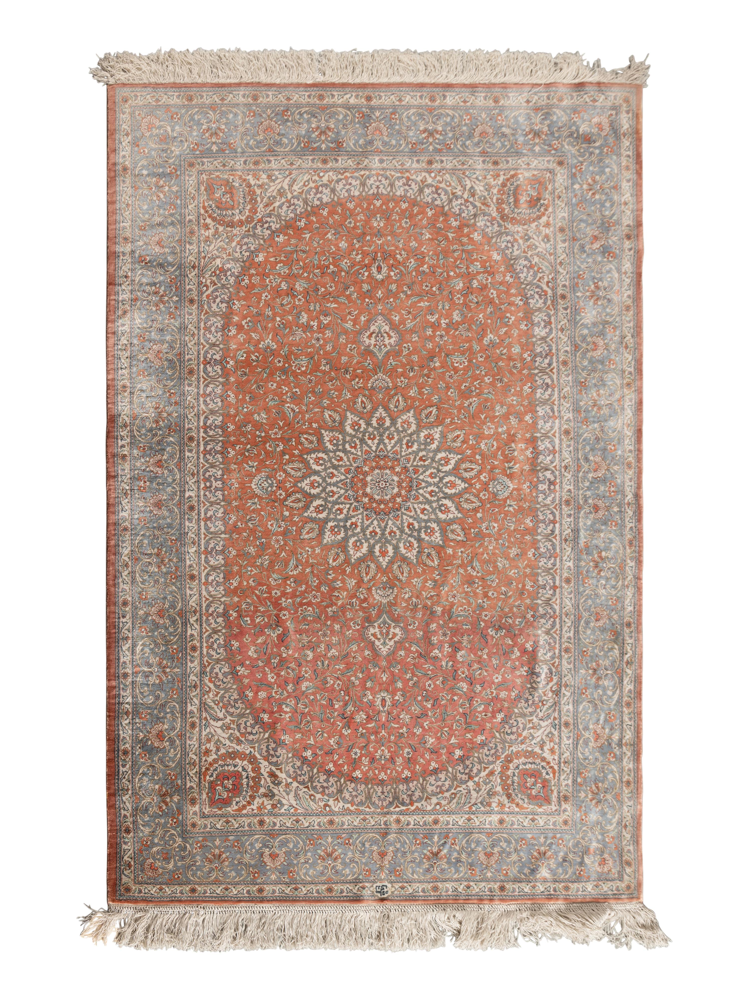 An Isfahan Silk Rug