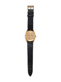 BUCHERER, GOLD-PLATED SKELETON WRISTWATCH