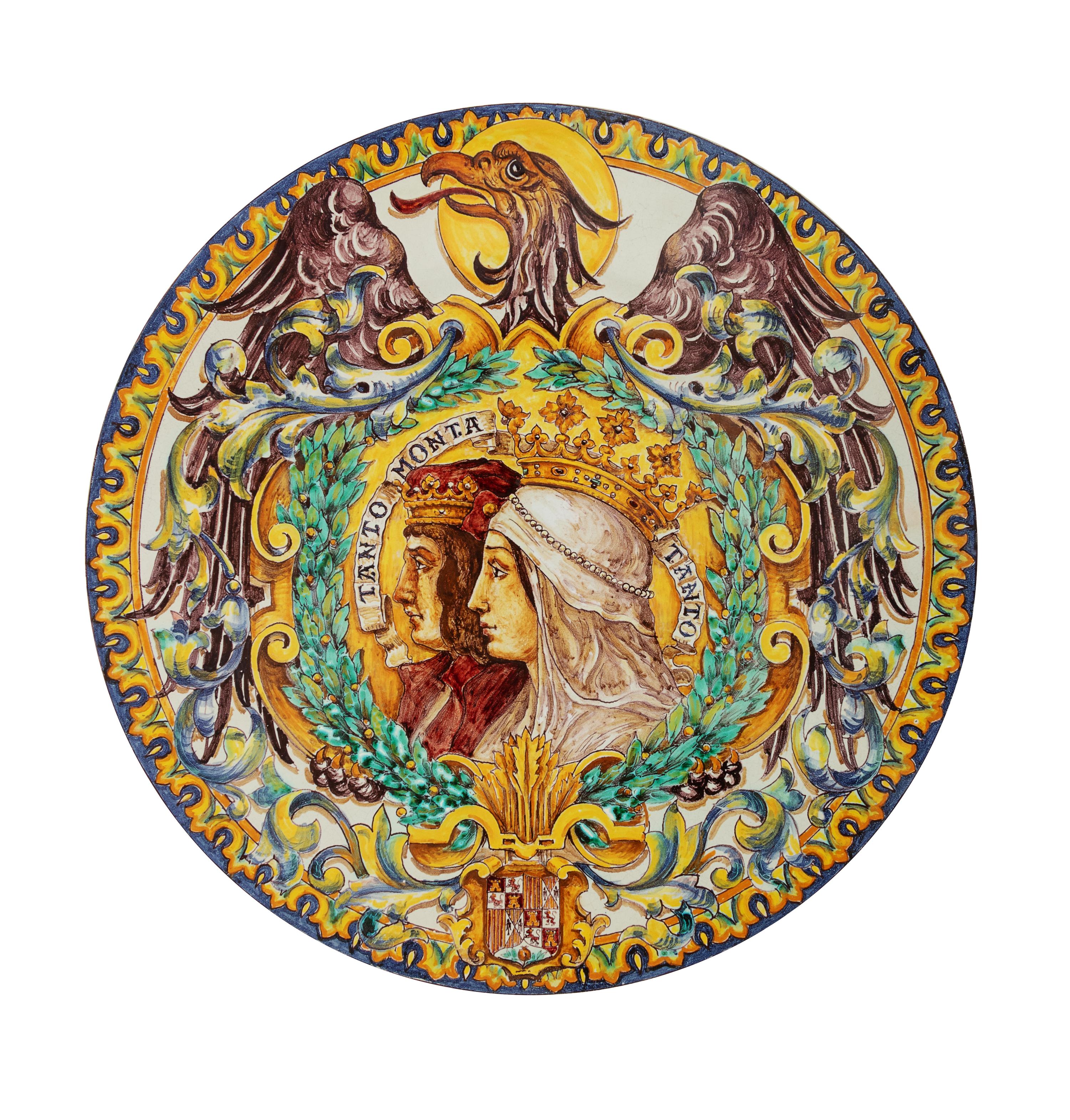 An Italian Maiolica Large Charger — 20TH CENTURY