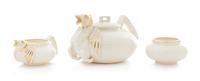A Belleek Chinese Tea Service Width of teapot 9 1/2 inches. — BELLEEK COLLECTOR'S SOCIETY MARK